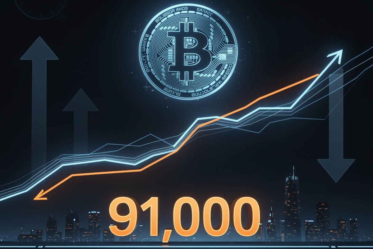Bitcoin Breaks Above $91,000: Technical Squeeze and Sunday Volatility Signal Potential Inflection