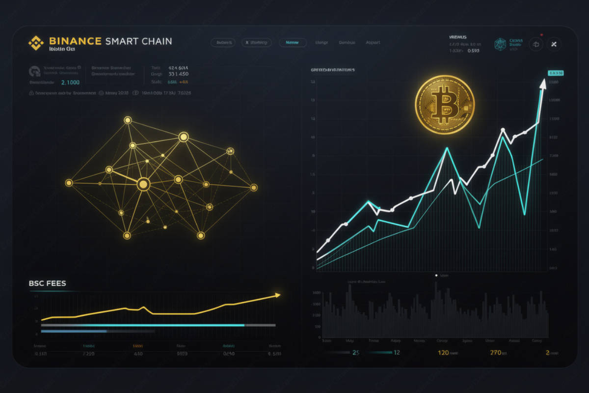 BSC Fees Hit 6-Month Low: Historic Signal Preceding Bitcoin's 95% Rally Reappears Amid Market Consolidation